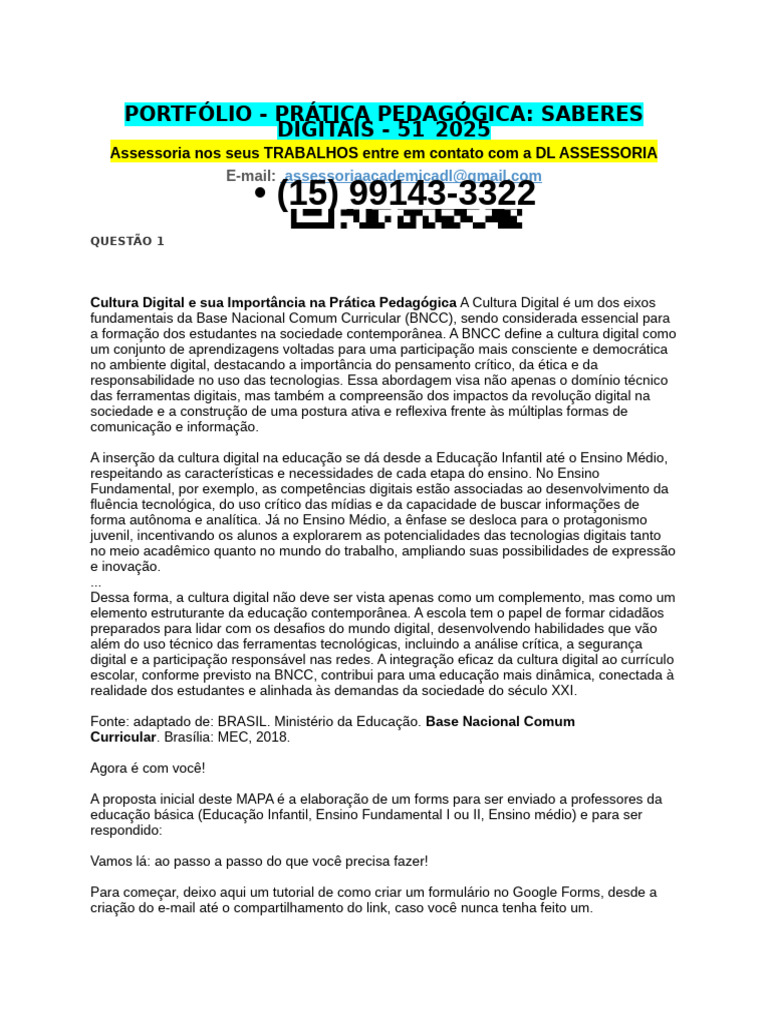 Cultura Digital na Prática Pedagógica | PDF | Pedagogia