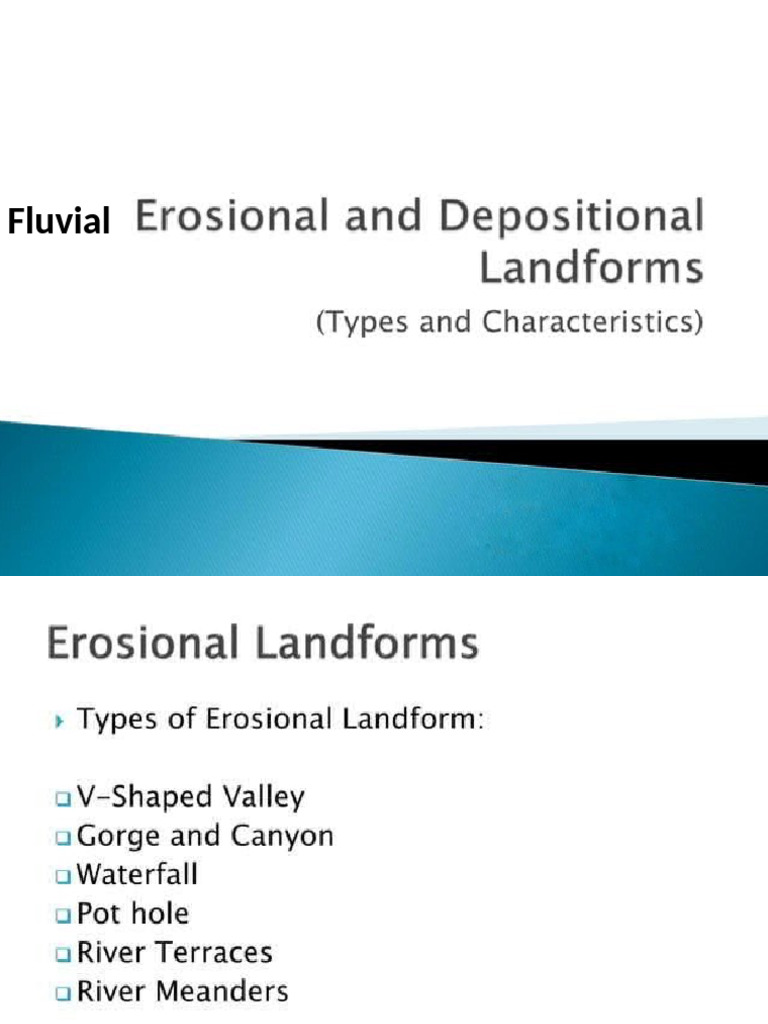 Fluvial Landforms | PDF