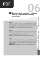 “É impossível não comunicar”