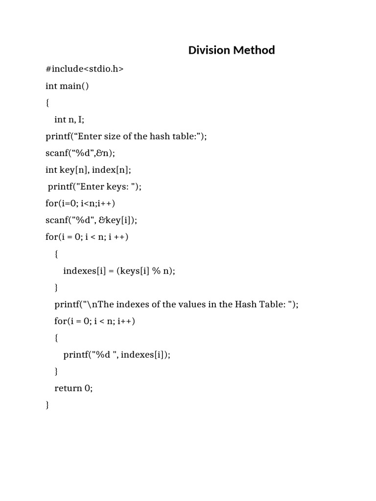 Hash Table Implementation Methods | PDF | Algorithms | Computing
