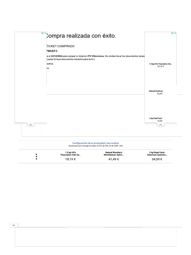 Compra Exitosa en ITV Villaviciosa | PDF