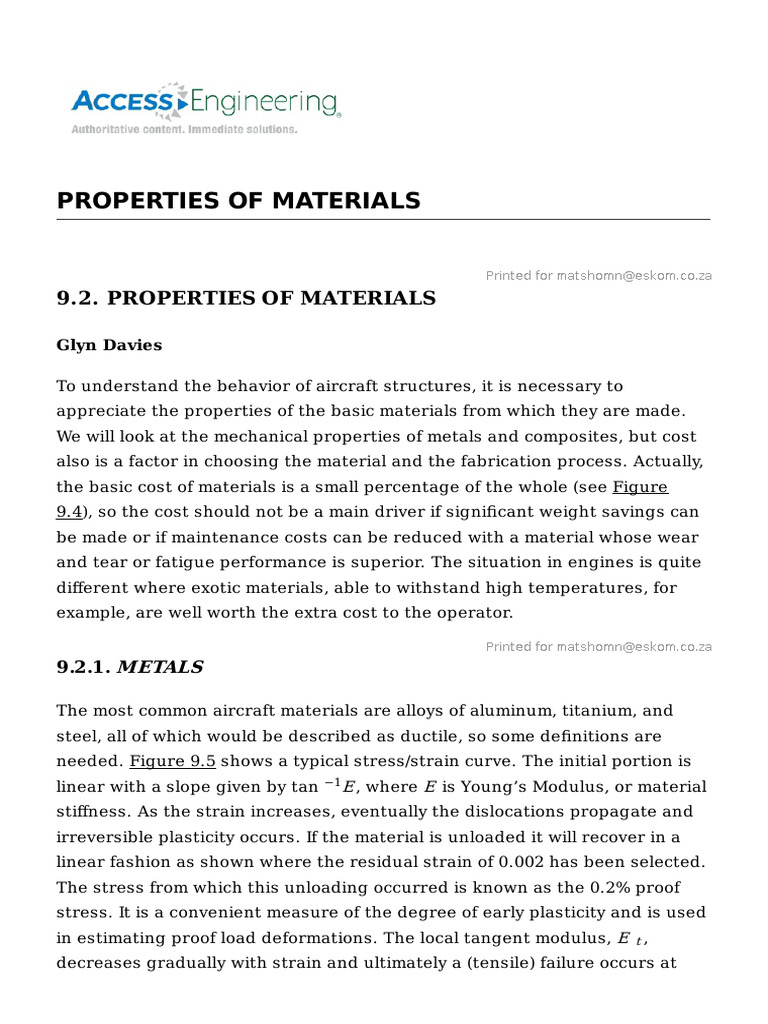 Properties of Materials | PDF | Deformation (Engineering) | Fracture