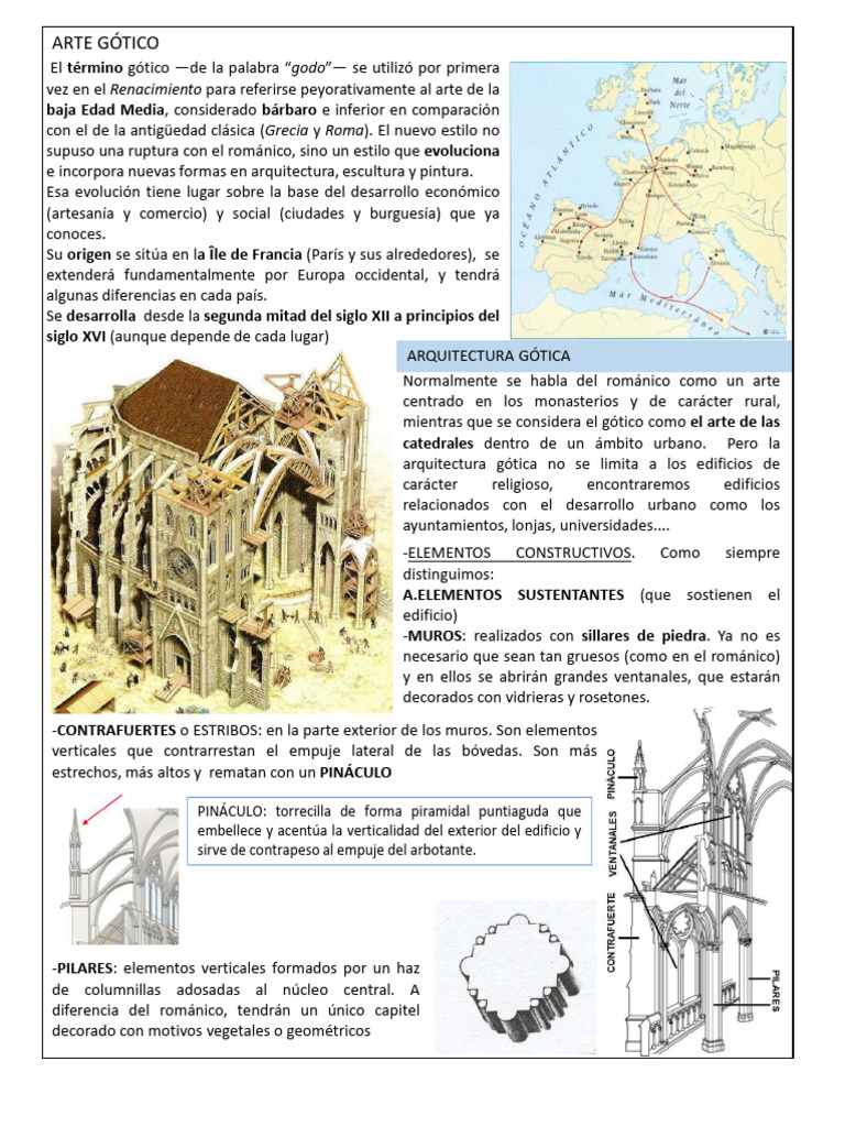 Rosetones y Gabletes en el Arte Gótico | PDF | Arquitectura gótica ...