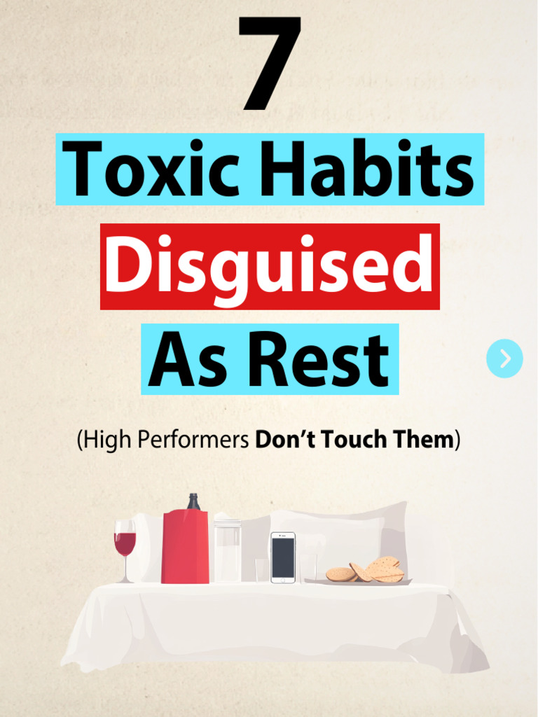 7 toxic habits | PDF | Sleep | Animal Physiology