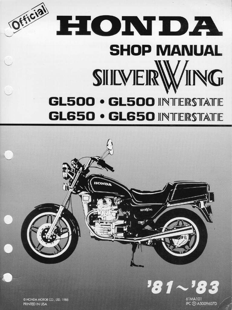 Gl500 Factory Service Manual | PDF