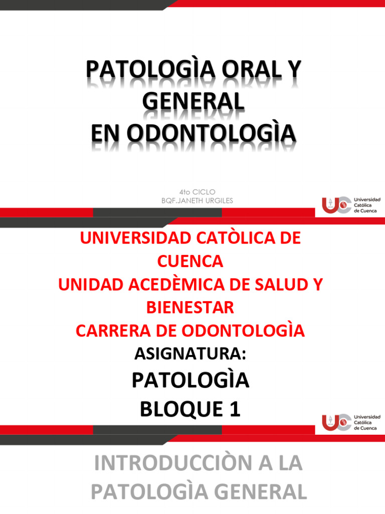 Patología Oral y General en Odontología | PDF | Patología ...