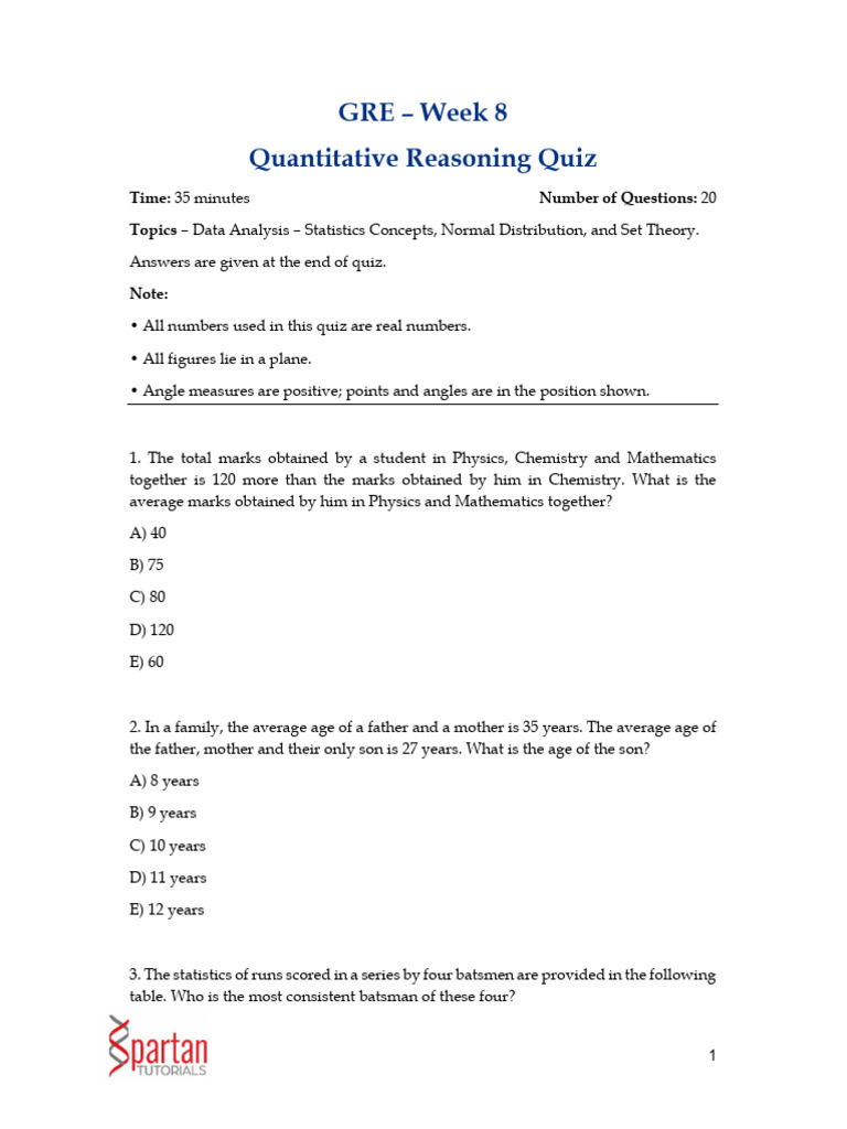 Week+8+QR+Quiz | PDF | Statistics | Mathematics
