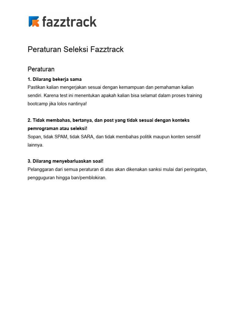 Peraturan, Tutorial Stackblitz, Referensi Pembelajaran dan FAQ - 2025 | PDF