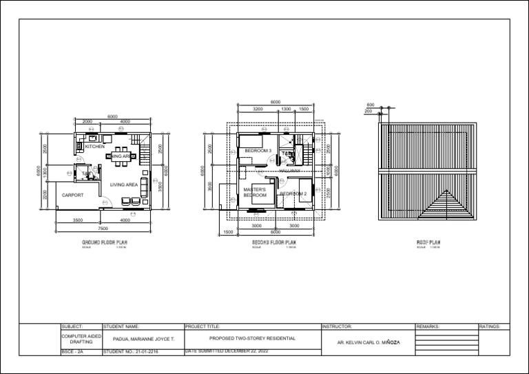 Proposed Two-Storey Residential Plans | PDF | Home