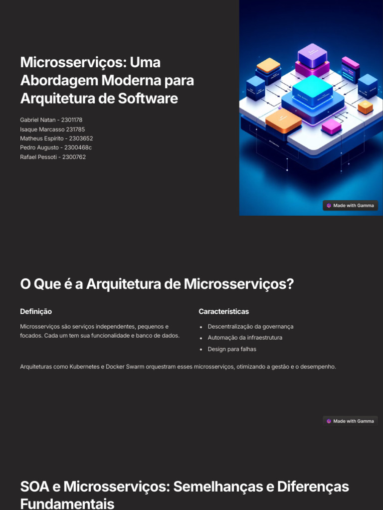 Microsserviços vs. SOA: Guia Completo | PDF | Arquitetura orientada a ...