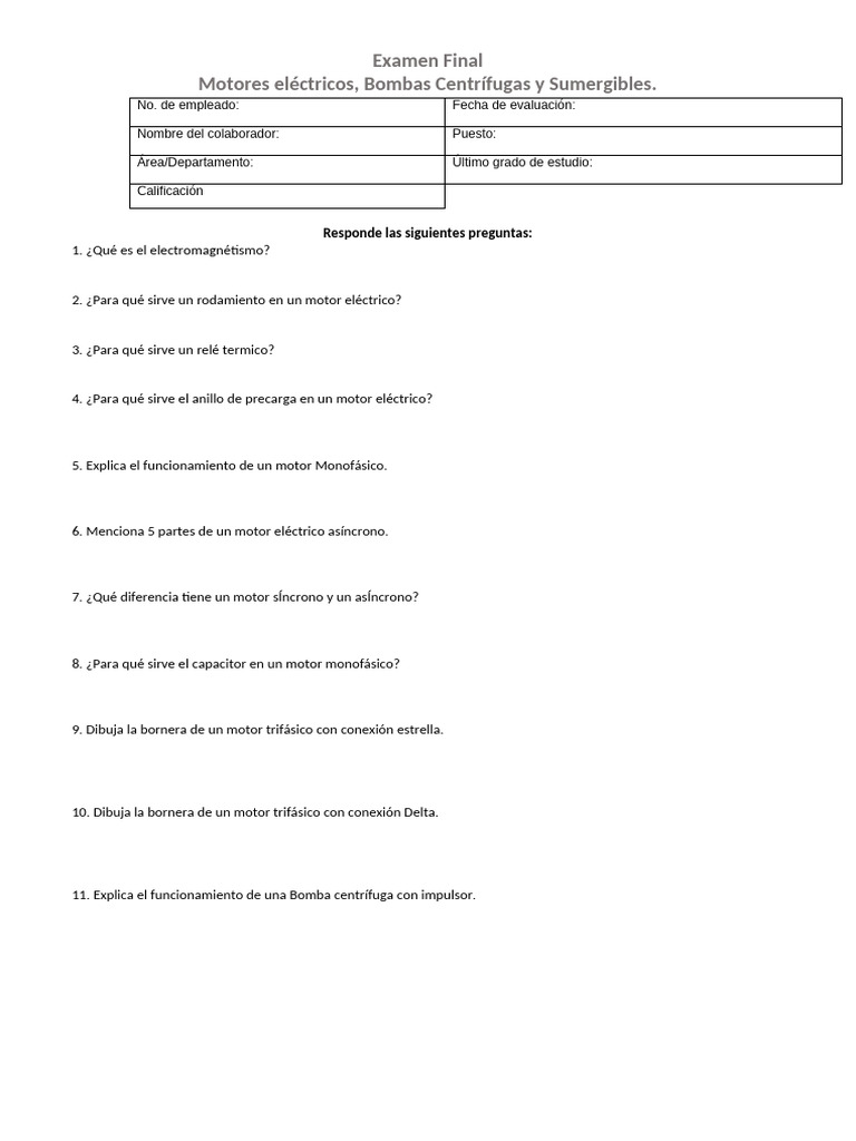 Examen Final | PDF