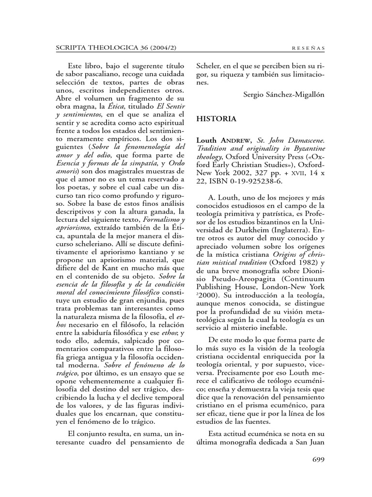 Análisis del pensamiento de Scheler | PDF | Immanuel Kant | Teología