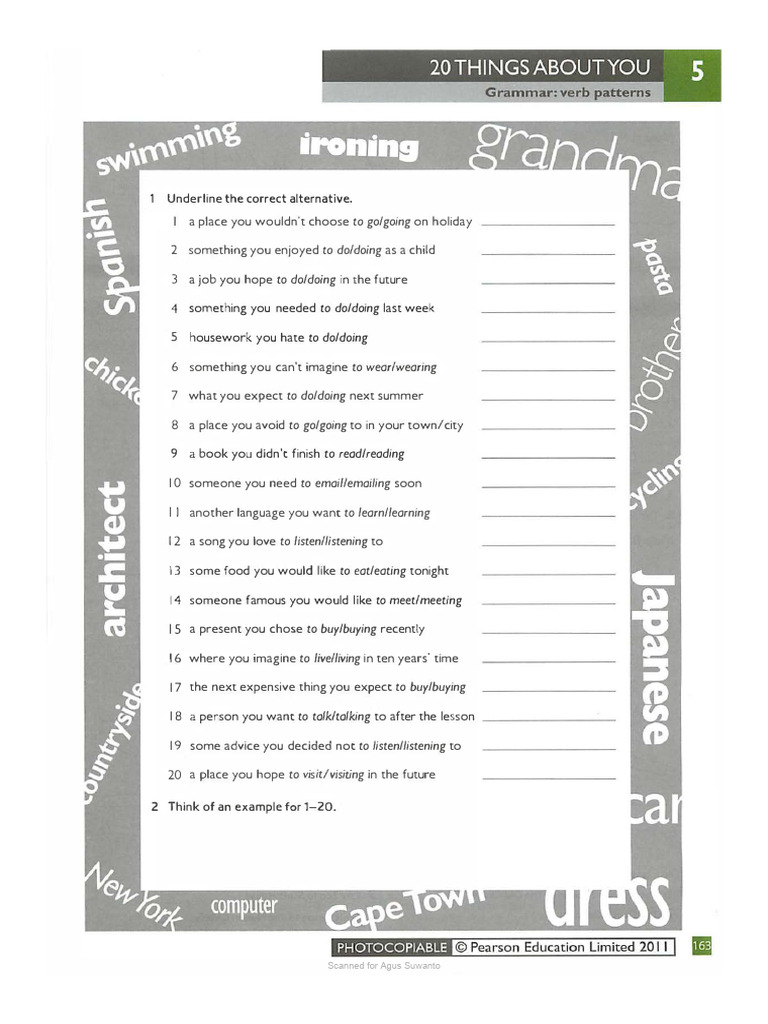 Grammar Practice: Verb Forms Exercise | PDF