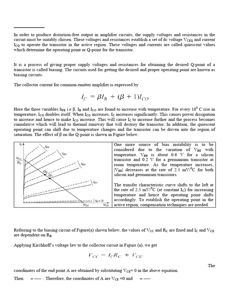 JFET and BJT Biasing Techniques Explained | PDF | Field Effect ...
