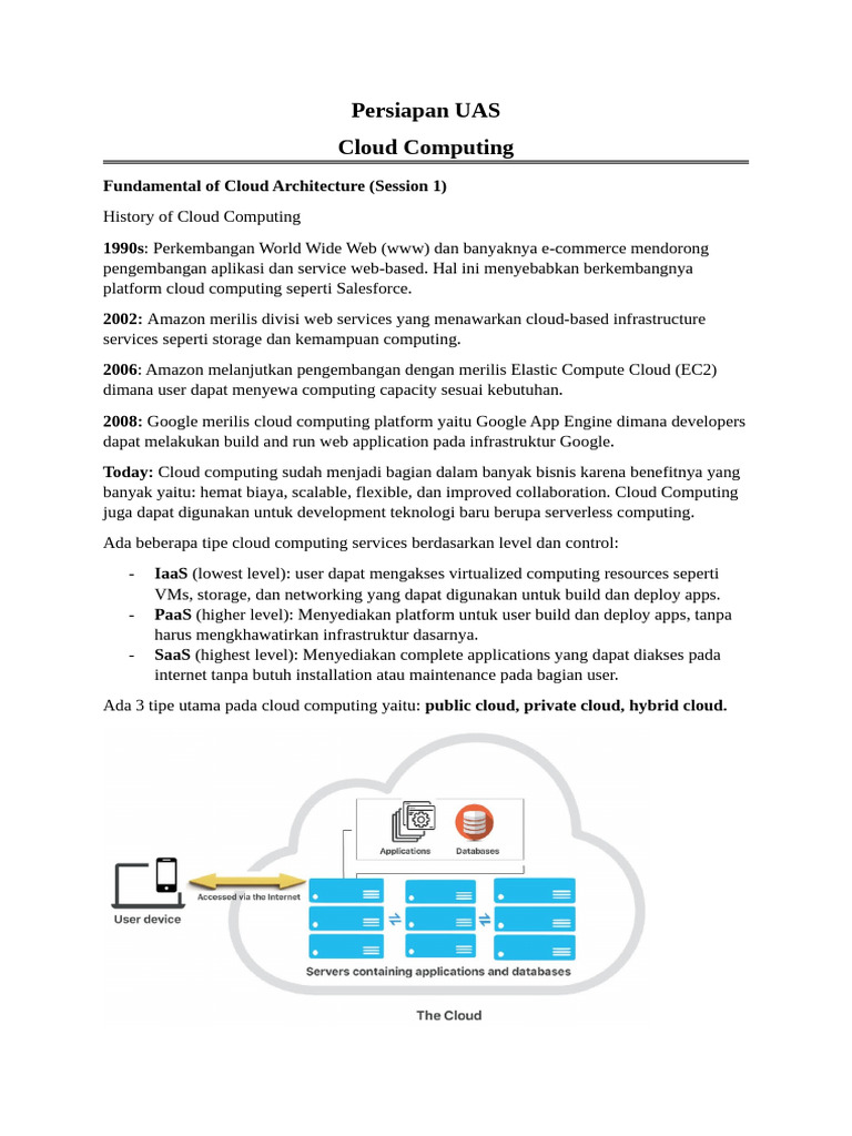 Panduan Lengkap Cloud Computing UAS | PDF