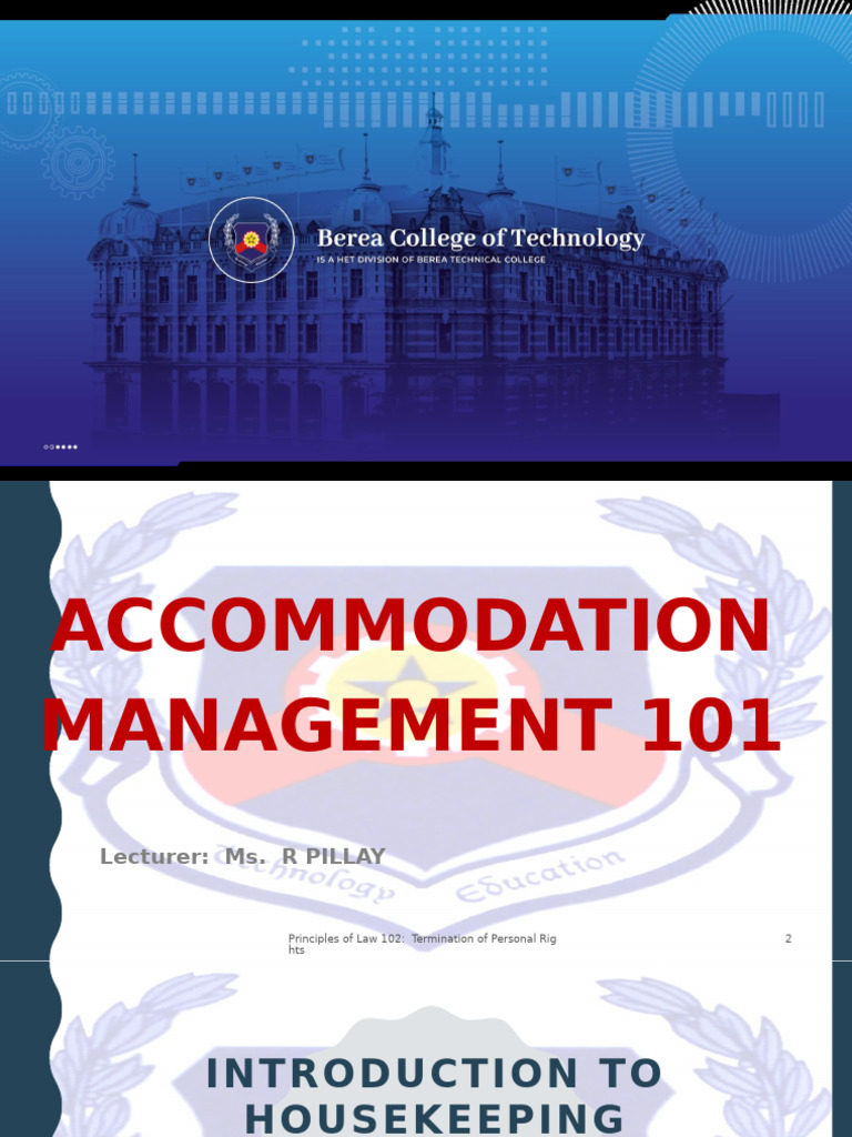 Housekeeping Operations Overview Guide | PDF | Housekeeping | Home