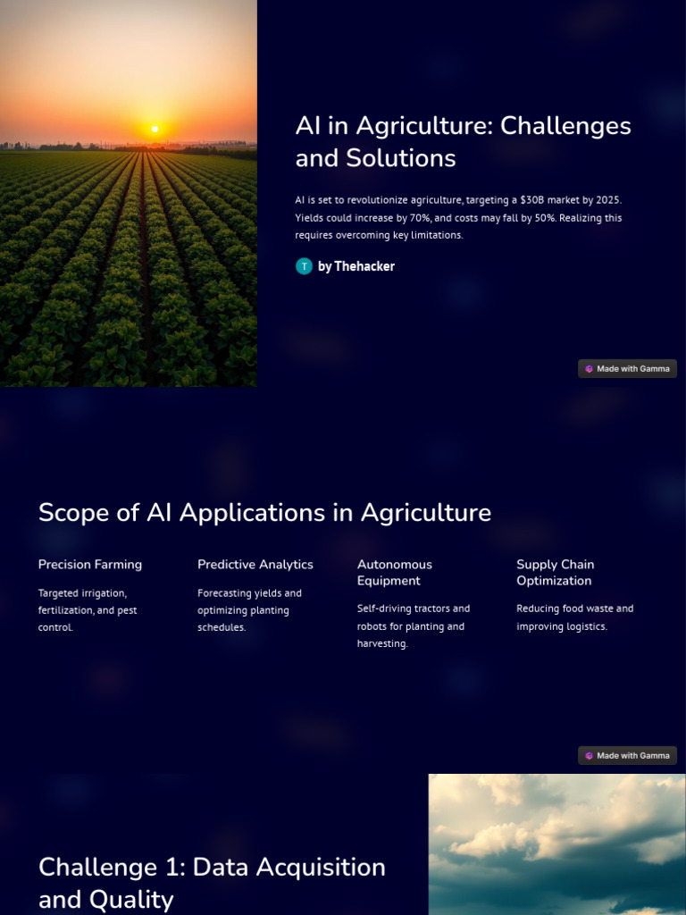 AI Challenges in Agriculture Solutions | PDF | Artificial Intelligence ...