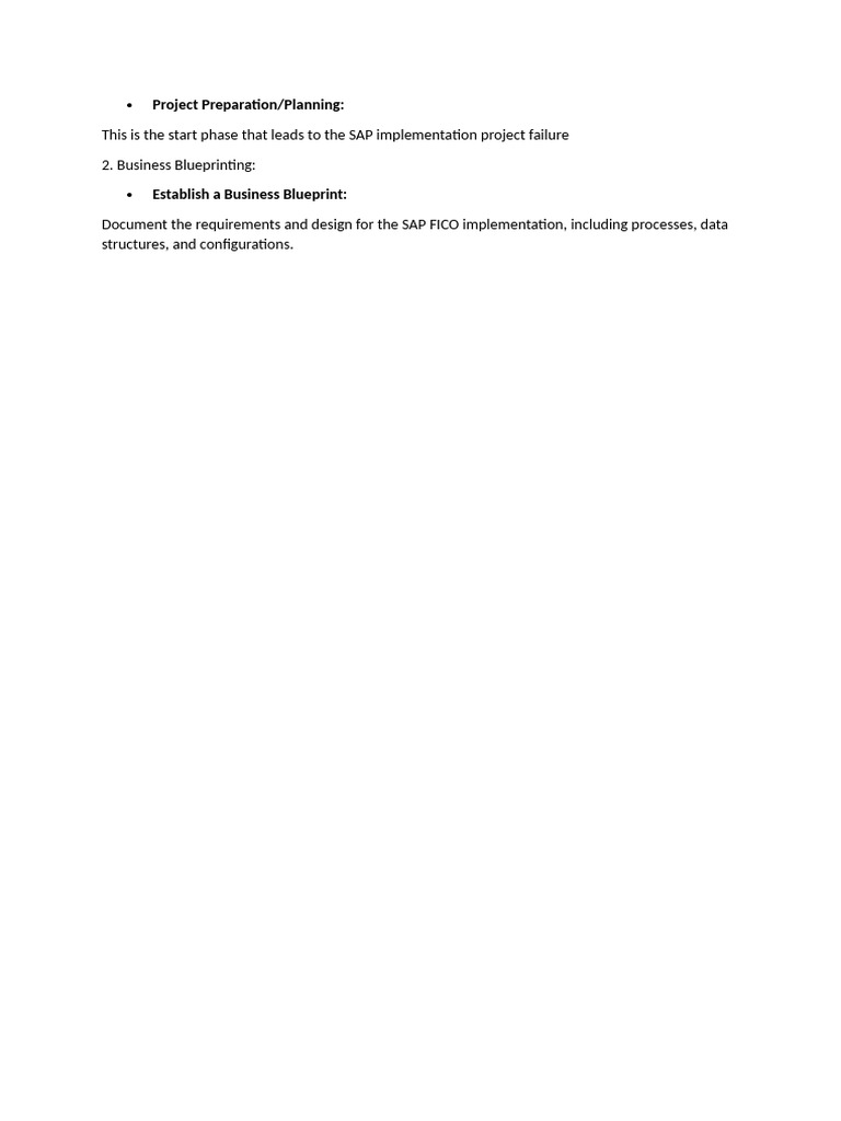 SAP FICO Implementation Blueprint Guide | PDF