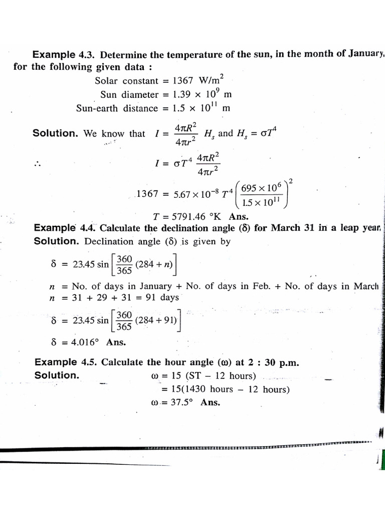 Solar Numericals | PDF