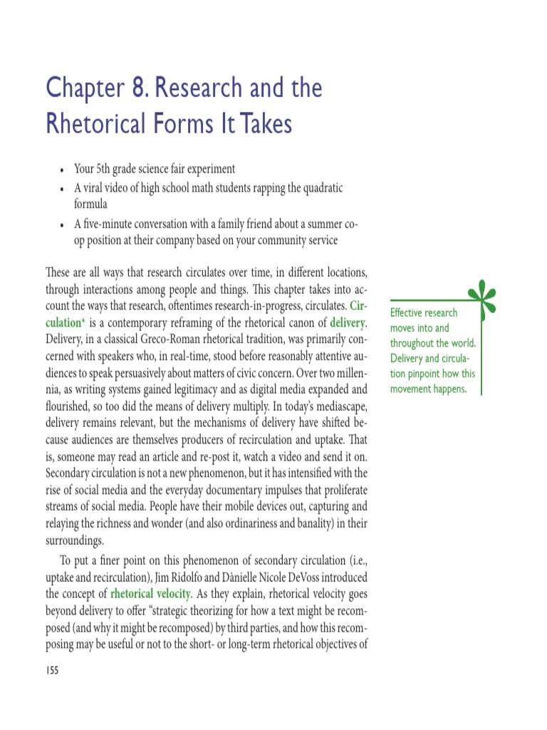 Rhetorical Circulation in Research | PDF | Communication | Rhetoric