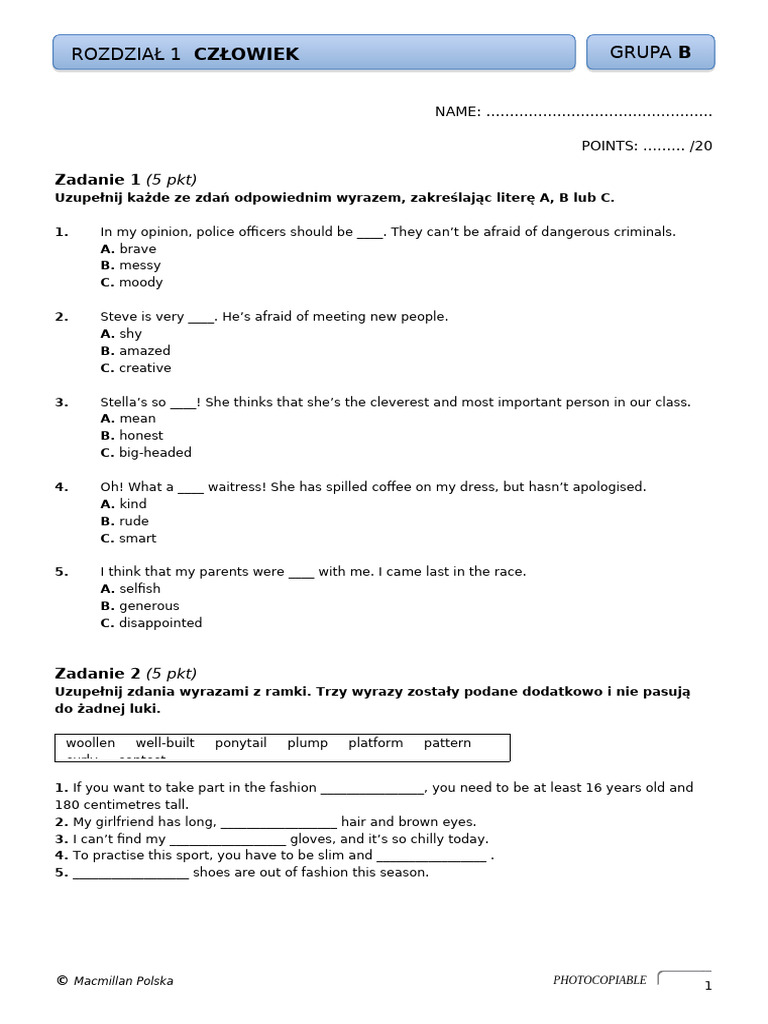 Test 1 B | PDF