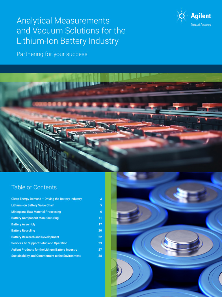 Vacuum Solutions for Battery Production | PDF | Lithium Ion Battery ...