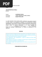 Modelo de Contestación Tutela Colombia | PDF | Derecho Constitucional ...