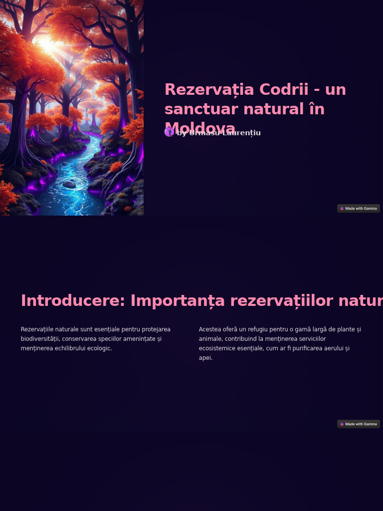 Rezervatia Codrii Un Sanctuar Natural in Moldova | PDF