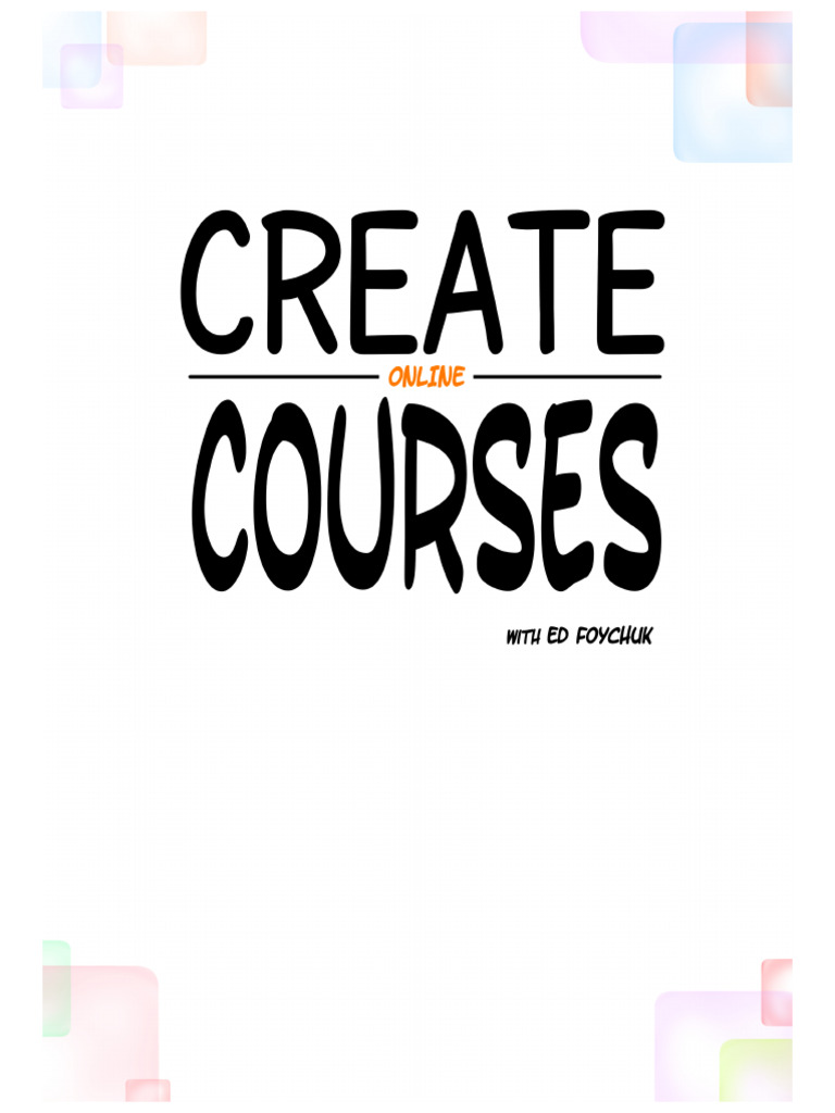 How To Make Online Courses PDF | PDF