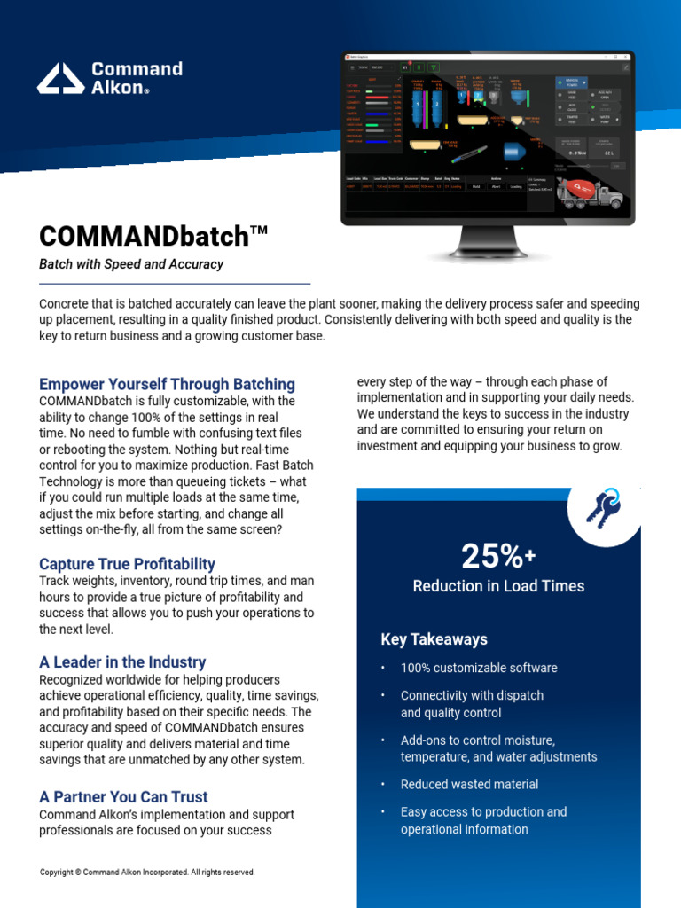 Commandbatch Product Page | PDF | Printer (Computing) | Concrete