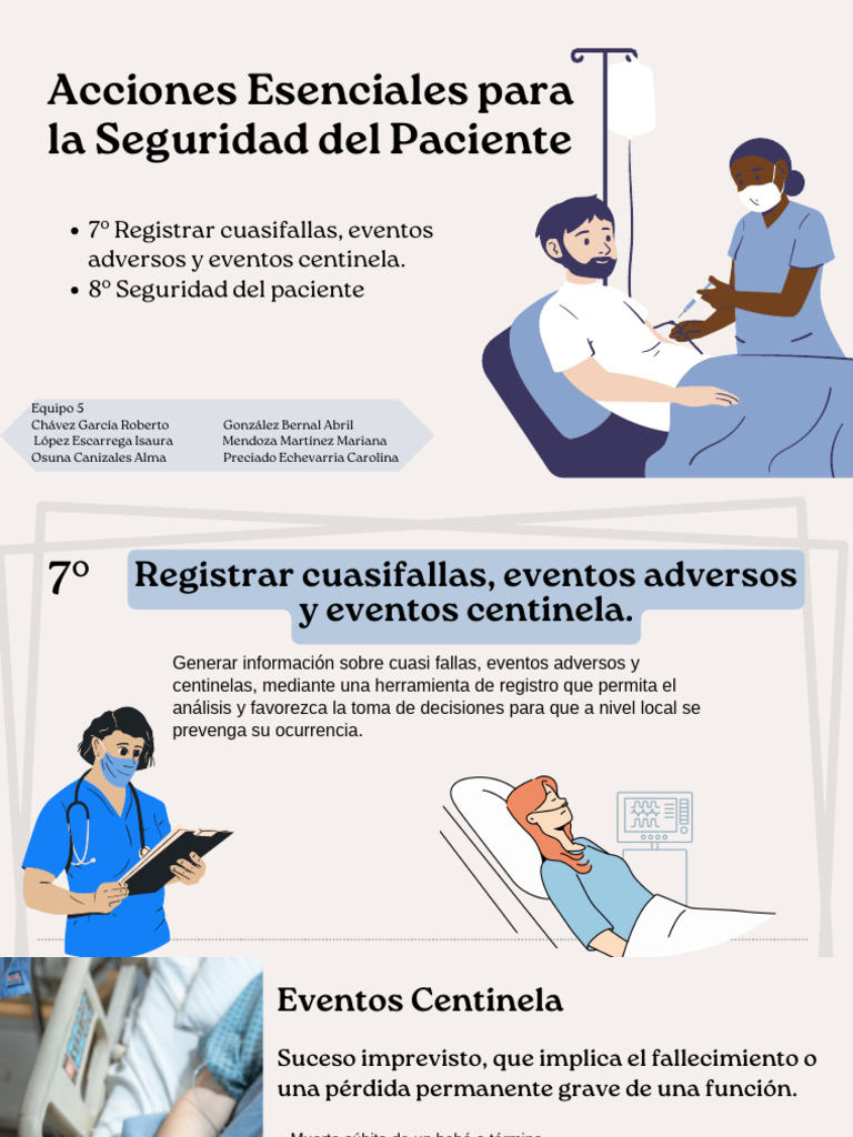 Seguridad del Paciente: Eventos y Cuasifallas | PDF | Seguridad del ...