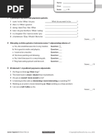 Junior Explorer 5 Unit 5 Short Test C | PDF
