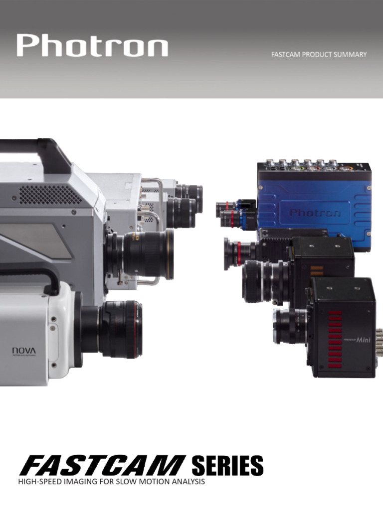Photron Fastcam High-Speed Cameras Guide | PDF | Nikon | Camera