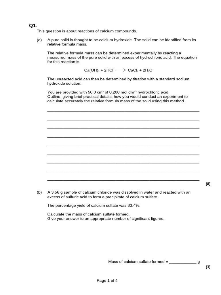 Calculation of Hydrated Sodium Carbonate | PDF | Acid | Titration