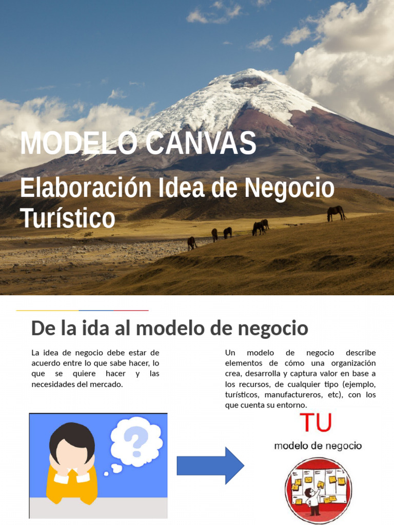 De La Idea Al Modelo de Negocio CANVAS | PDF | Business | Negocios ...