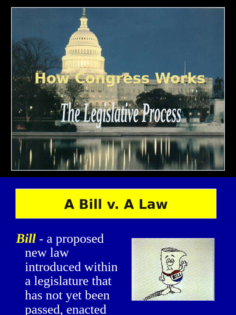 How a Bill Becomes a Law in Congress | PDF | Bill (Law) | Veto