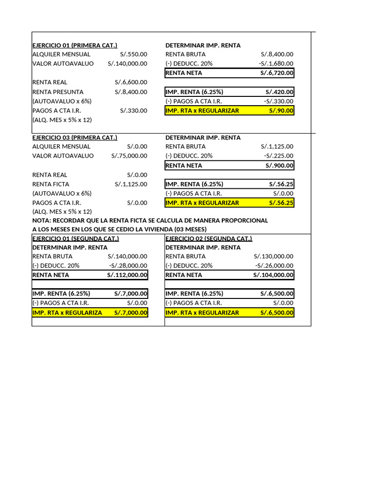 Cálculo de Impuesto a la Renta 2023 | PDF | Impuestos | Finanzas del ...