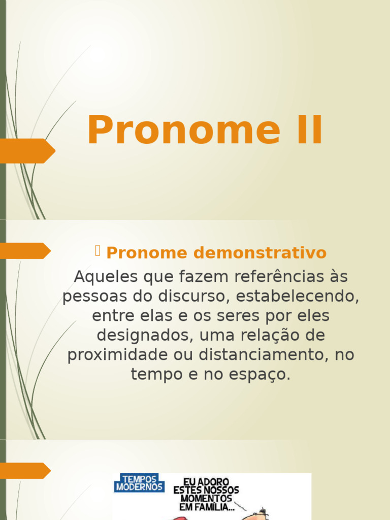 Pronomes: Tipos e Empregos na Língua Portuguesa | PDF | Pronome ...