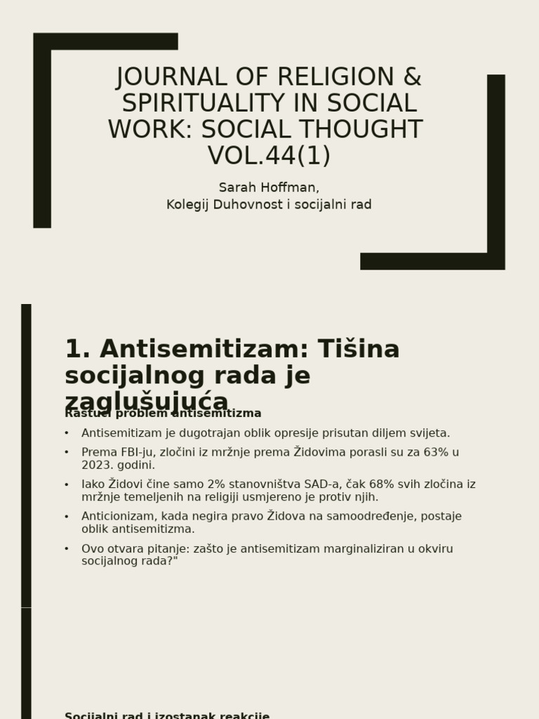 Journal of Religion & Spirituality in Social Work | PDF