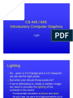 CS 445 / 645: Introductory Computer Graphics: Light