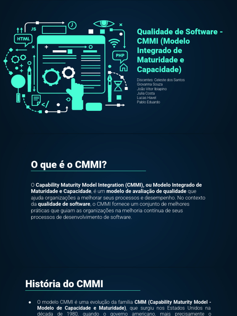 Entendendo o CMMI na Qualidade de Software | PDF | Teoria Geral de ...