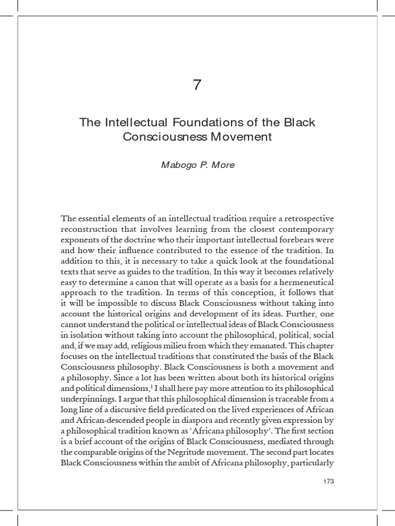 Intellectual Roots of Black Consciousness | PDF | Existentialism ...