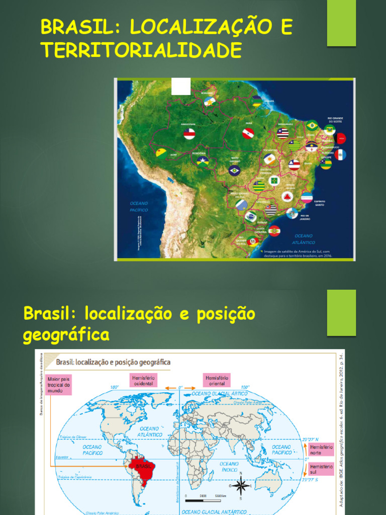 Localização e Territorialidade do Brasil | PDF | Brasil | Águas ...