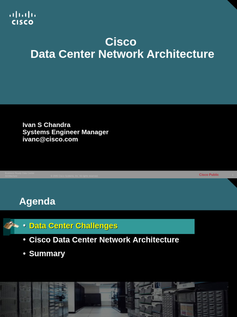 Cisco Data Center Network Architecture | PDF | Computer Network | Data ...