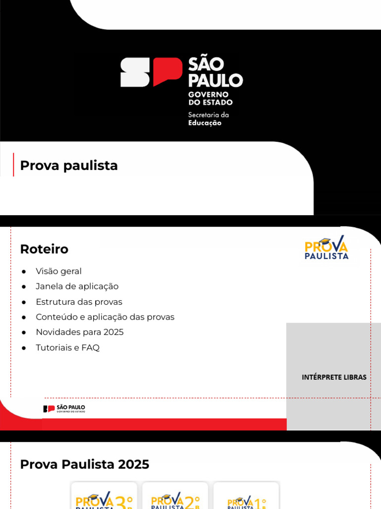 Gabarito Prova Paulista 2025 1º Ano | PDF