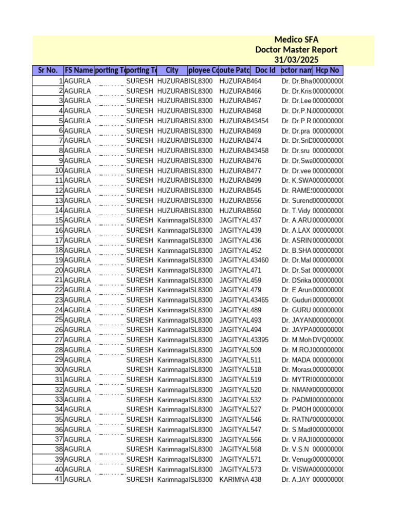 Doctor Master Report 1743379967931 | PDF
