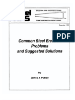 Common Steel Erection Problems and Suggested Solutions