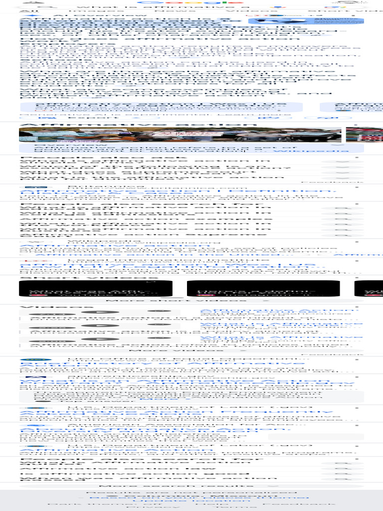 Understanding Affirmative Action Basics | PDF | Affirmative Action ...