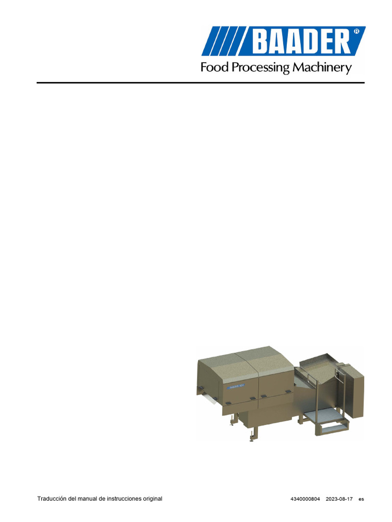 Manual de Uso Baader 434 | PDF | Cambiar
