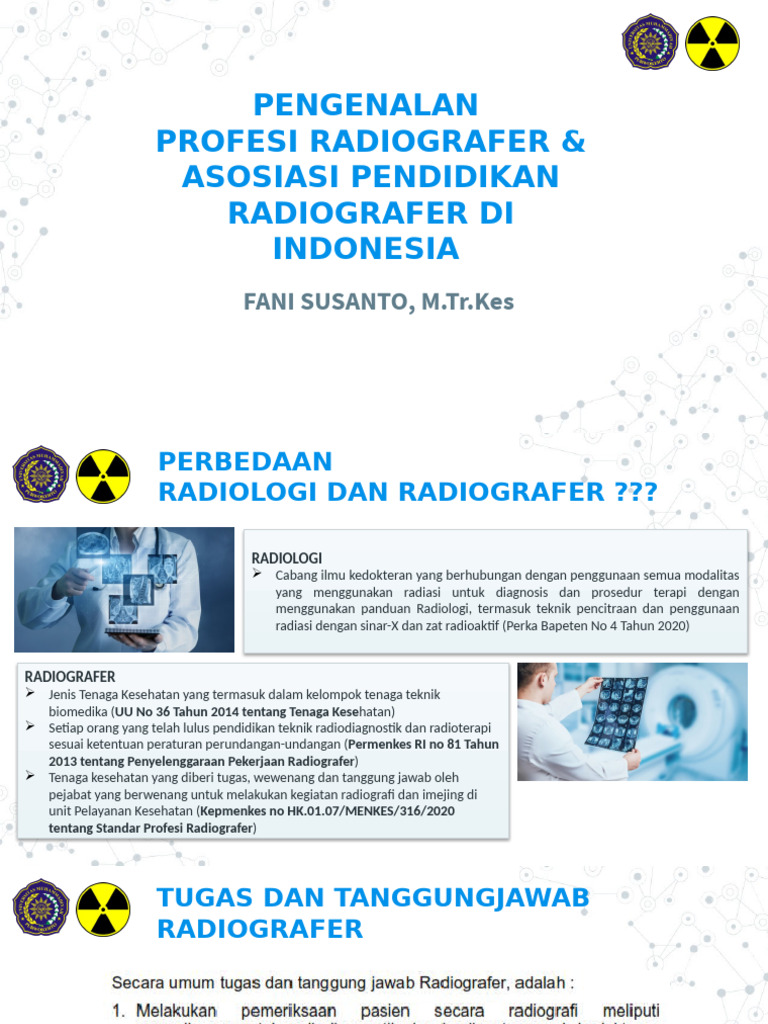 Profesi dan Asosiasi Radiografer Indonesia | PDF